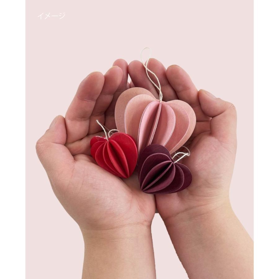 lovi（ロヴィ） ハート オーナメント 木製 北欧雑貨 6.8cm 飾り 置物