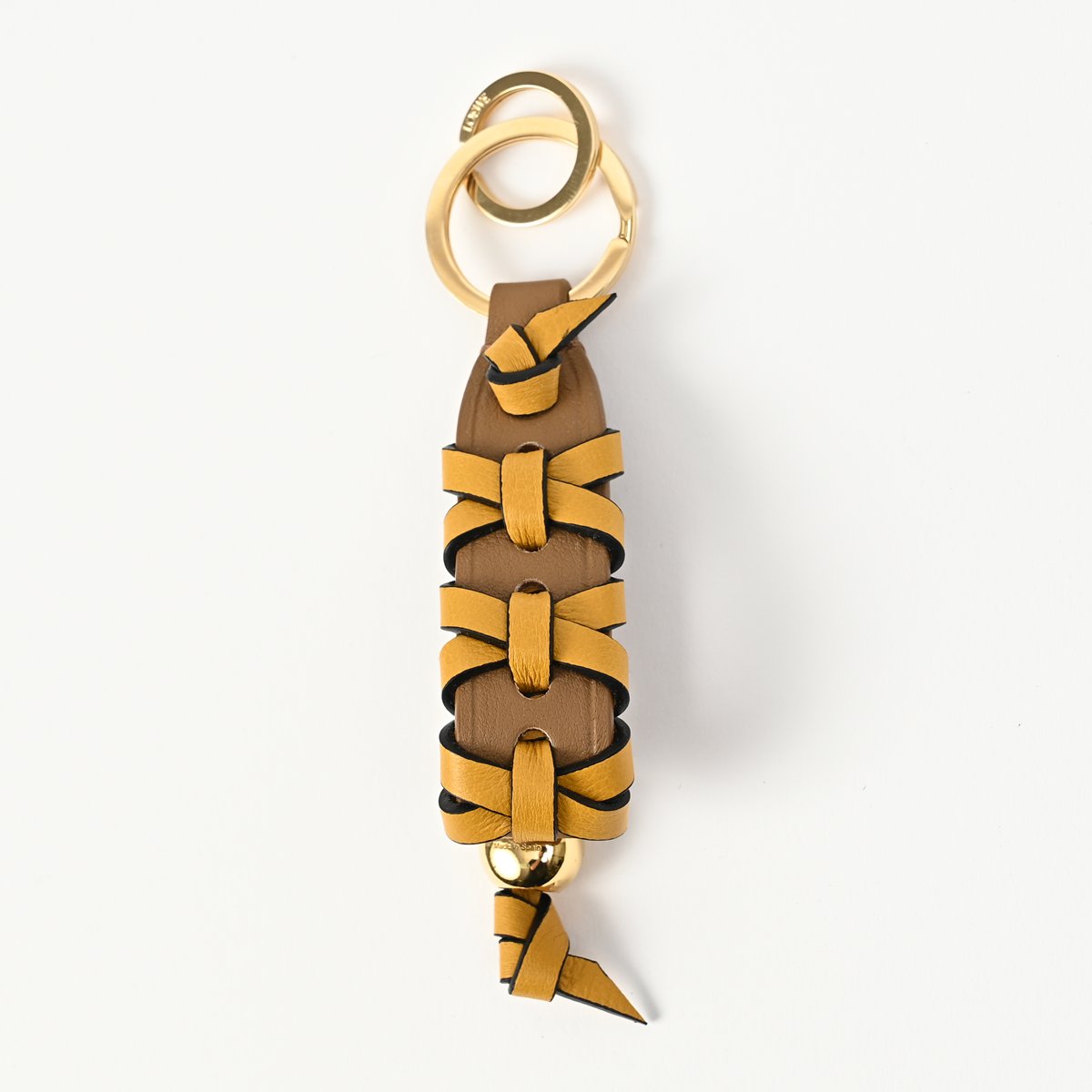 LOEWE ロエベ キーホルダー オレンジ ベージュ loewe ロエベ レディース バッグチャーム キーリング アナグラム