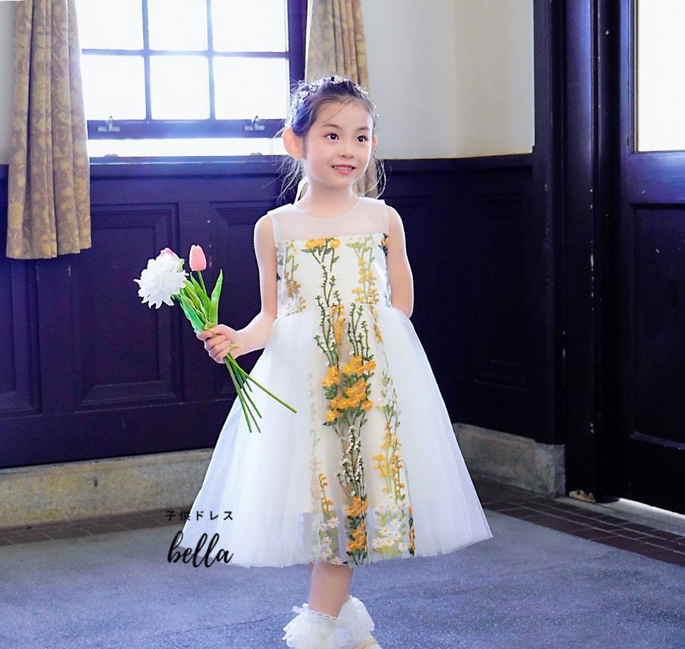 処分間近！！子供用♡ブルーフォーマルドレス ファーストレディ,子供ドレス,（ブルーフラワー）