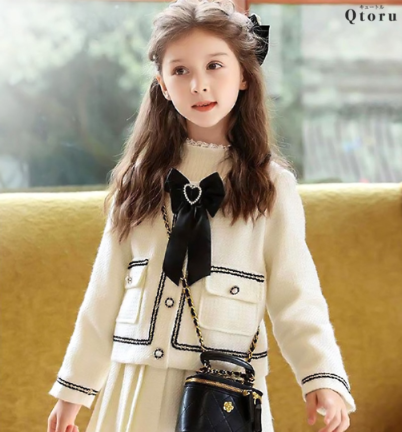 Qtoru 卒園式 女子 入学式 子供服 女 卒園式 120 130 110 子供服 卒服