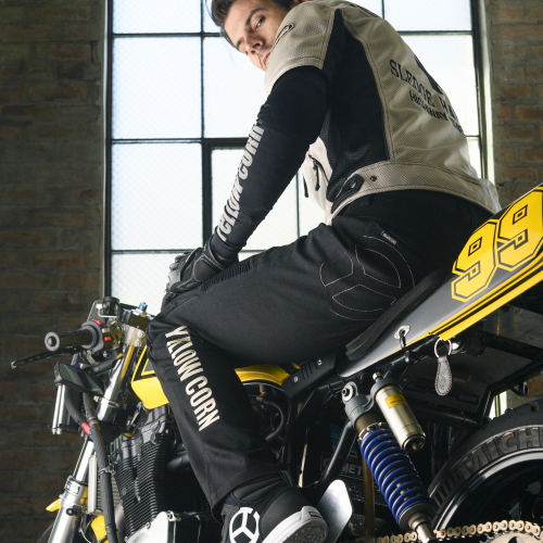 YELLOW CORN イエローコーン　バイクパンツ　Mサイズ 楽天市場】YELLOW CORN イエローコーン オーバーパンツ ブラック
