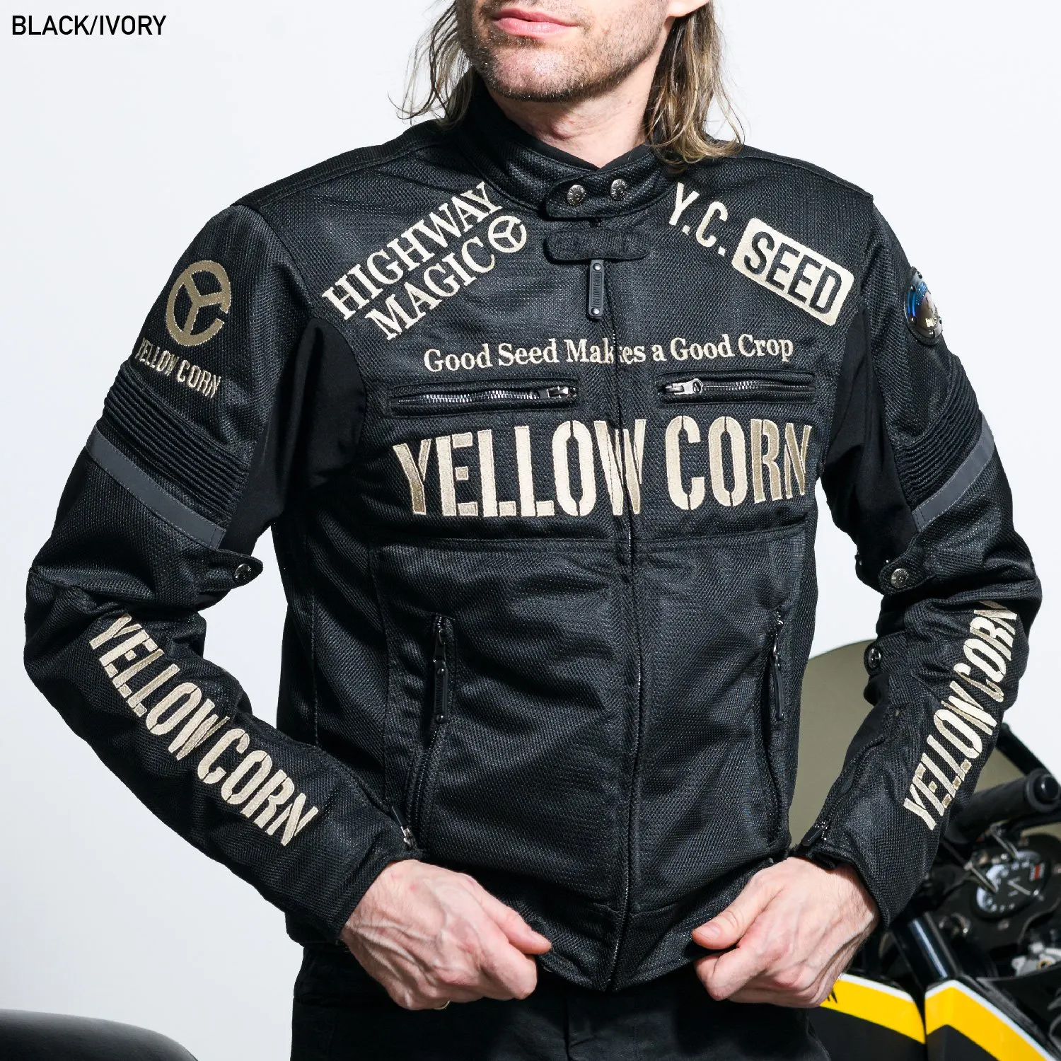YeLLOWCORN バイクウェア バイクジャケット イエローコーン SJ-4106 SEED メッシュジャケット 正規品 送料無料｜bellbrosstore2｜02