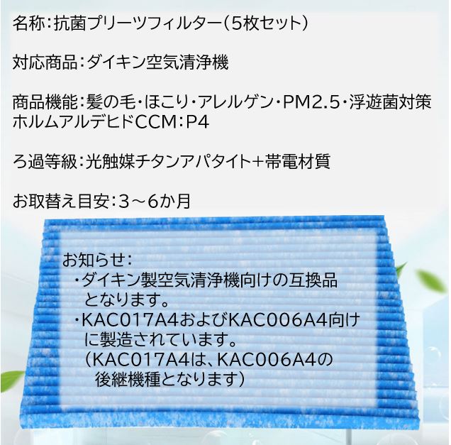 誠実】 ダイキン 空気清浄機 プリーツフィルター ゆうパケット dawsonappraisal.com