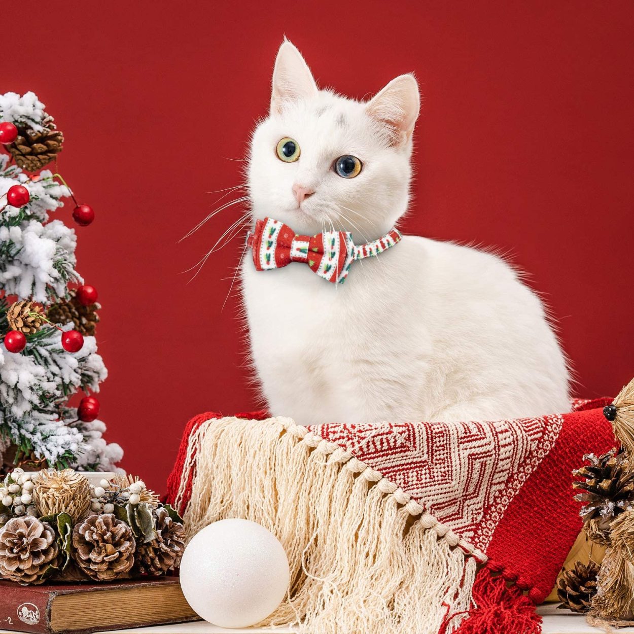 即納 大特価 首輪 ハーネス リード 可愛い 調整可能 軽量 ペット首輪 布 猫 首輪 ネコ クリスマス 首輪 子犬 迷子札付き リボン付き 鈴付き セーフティバックル 調整可能 軽量 2個セット クリスマスツリー柄 Www Threeriversofs Com