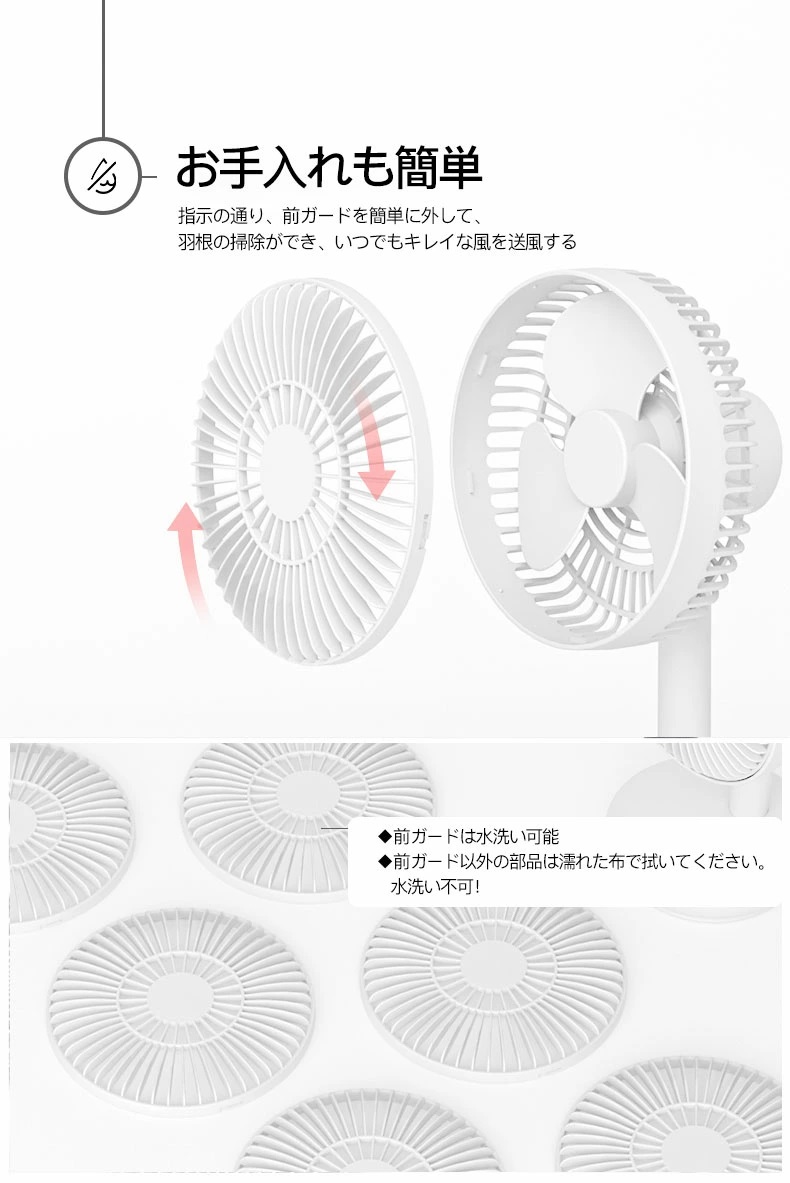 小型卓上扇風機