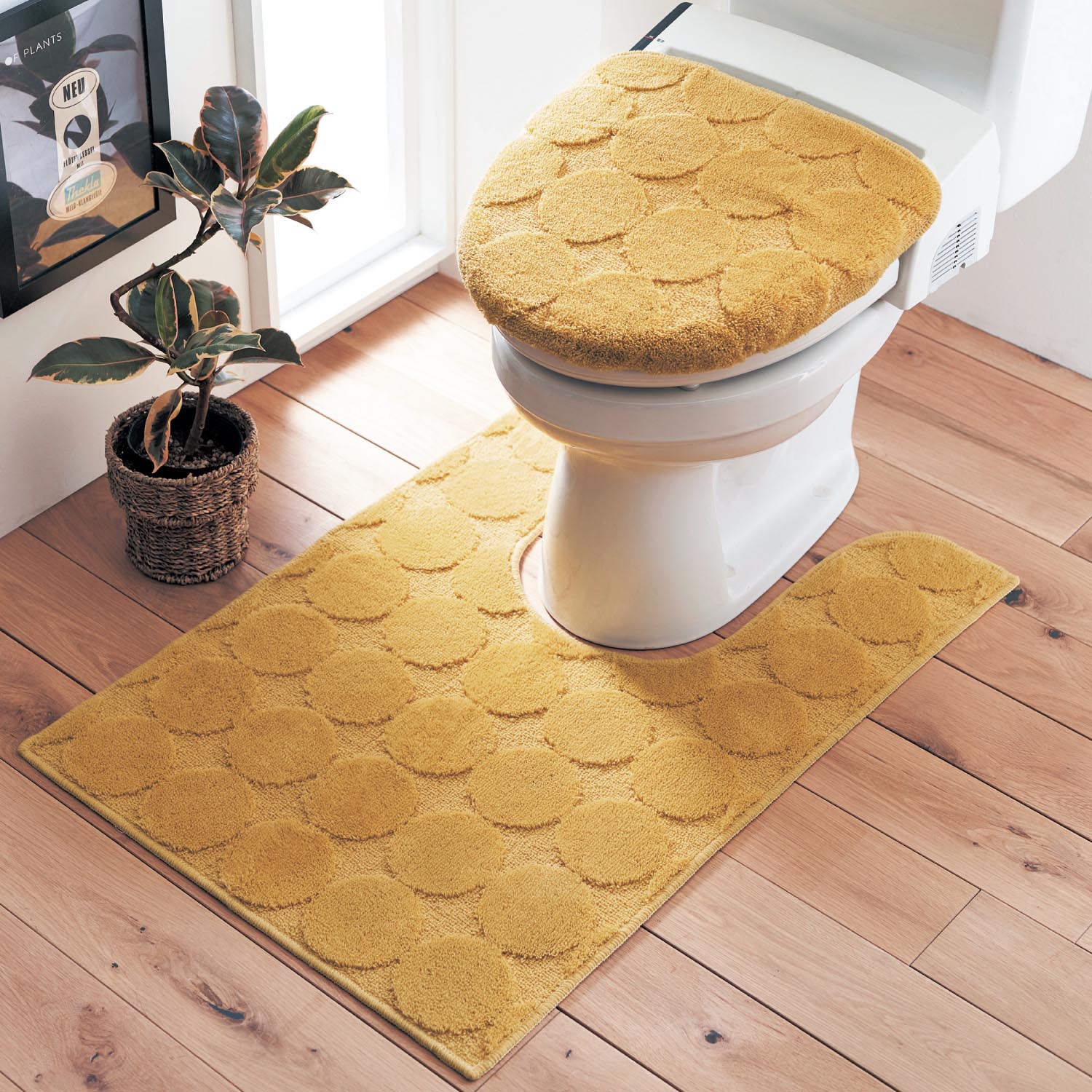 購入サークル柄の抗菌防臭トイレマット・フタカバー(単品・セット) 標準マット＆温水(新)フタセット トイレ用マット、カバーセット  188.166.247.110