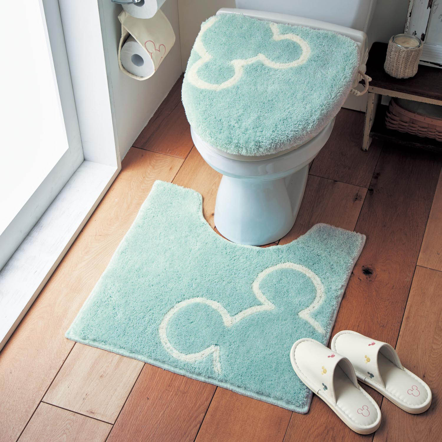 Disney（ディズニー） トイレマット ロング セット キャラクター 消臭