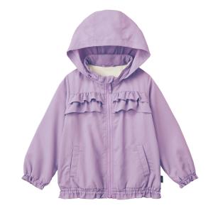 ウィンドブレーカー キッズ 子供服 子供用 アウター ジャケット ポケッタブル フリル 80 90 ...