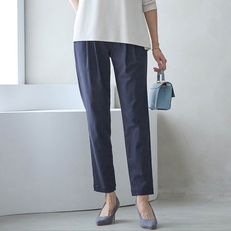 【美品】23区　リネン混パンツ　ストレッチ　ベルト50大きめ　きれいめ通勤ゆとり 楽天市場】リネン（ブランド23区）（パンツ｜ボトムス