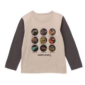 Tシャツ 長袖 トップス 子供 キッズ 男の子 ボーイズ リアル恐竜プリント プリント Schlei...