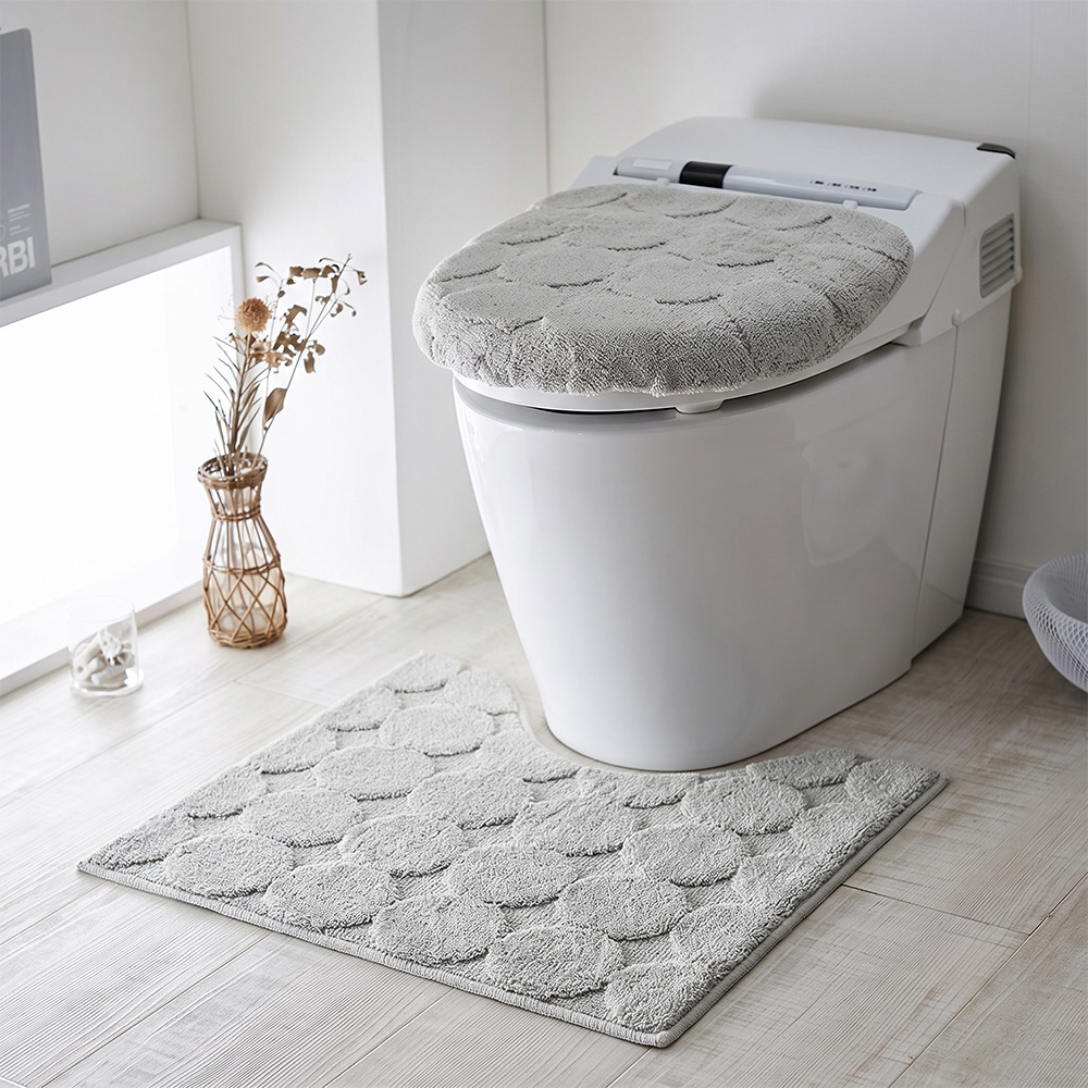 ベルメゾン（BELLE MAISON） トイレマット フタカバーセット セット