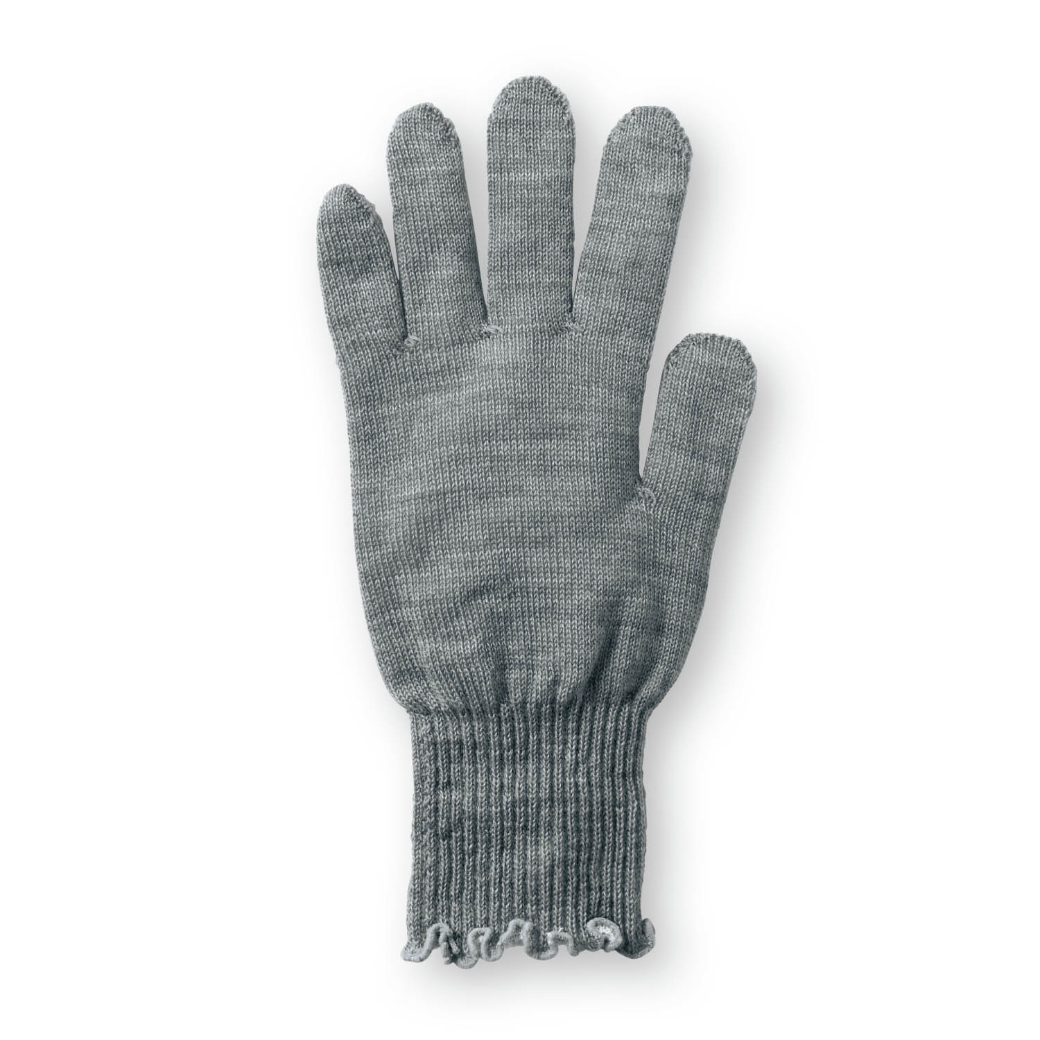 冷えとり日和365 シルクとウール入りの薄手の２重編み手袋