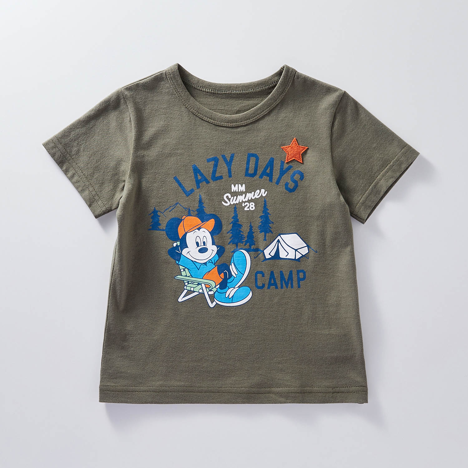 当店だけの限定モデル ディズニー 七分袖Ｔシャツ 選べるキャラクター ミッキーマウス ロゴ 90 100 110 120 130 140  flyingjeep.jp