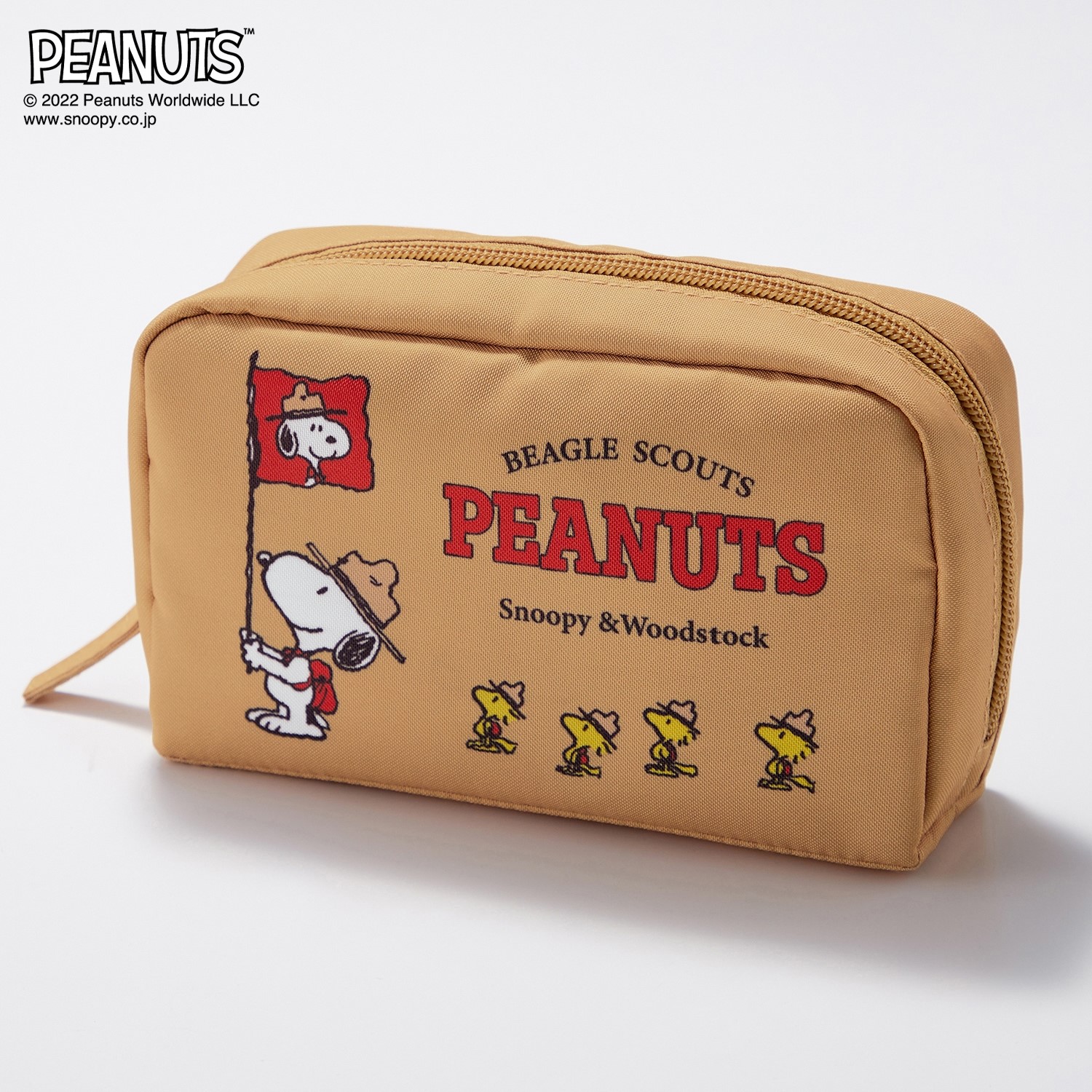 PEANUTS 印鑑と通帳が収納できるポーチ「スヌーピー」