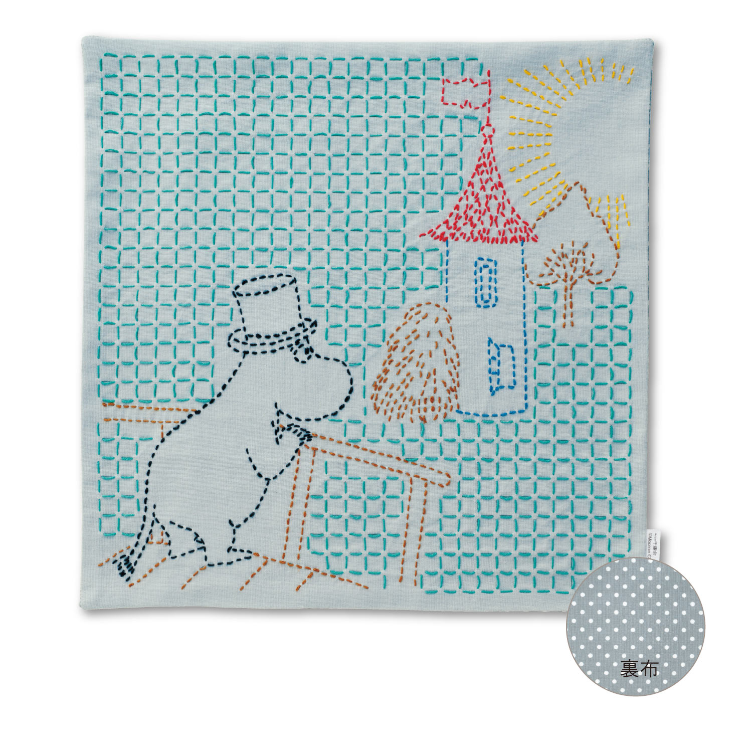 キット 手作りキット 裁縫 製作 MOOMIN ムーミン キャラクター かわいい 刺し子 タペストリー クロス ランチョンマット 敷物 おしゃれ｜bellemaison｜03