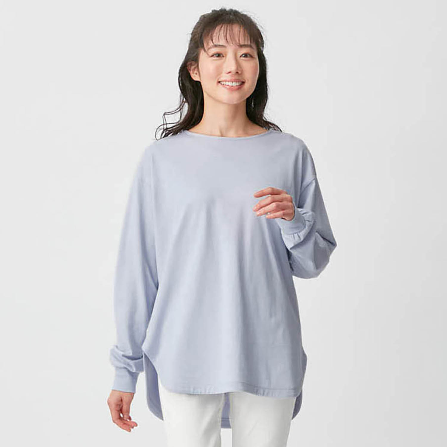Tシャツ 長袖 チュニック ロンティー ロンT プルオーバー