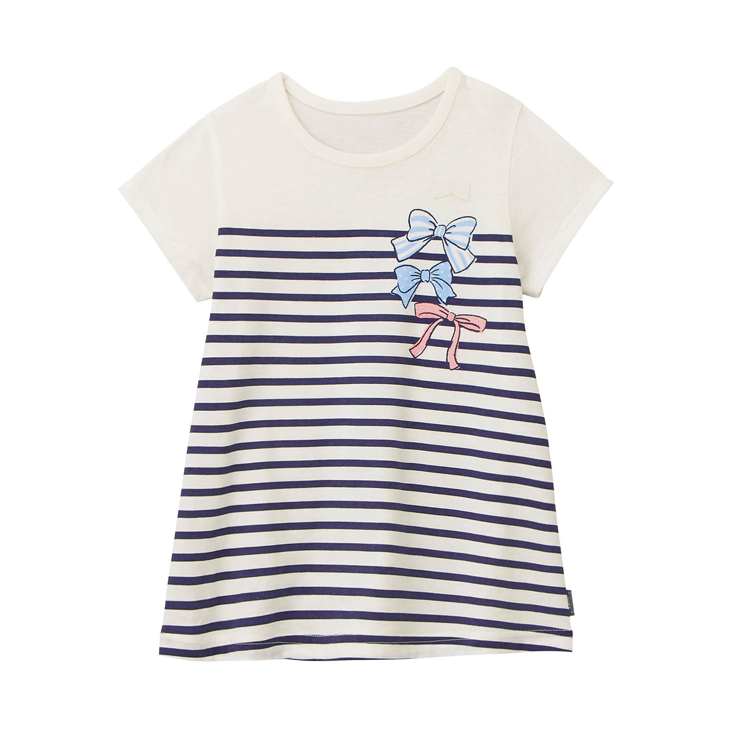 Tシャツ 半袖 トップス 子供 キッズ 子供服 女の子 ガールズ 薄い 涼しい チュニック リラックス 通学 シンプル 名札ココ ジータ GITA 140 150 おしゃれ｜bellemaison｜02