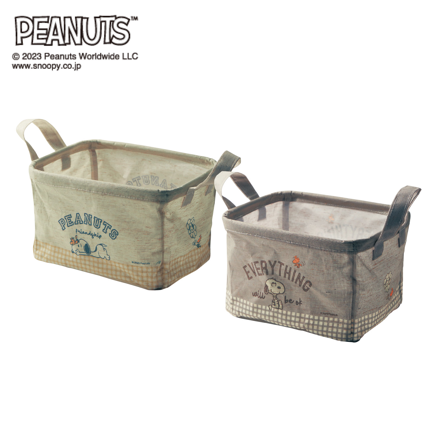 PEANUTS ファブリックボックス セット 収納ボックス ボックス