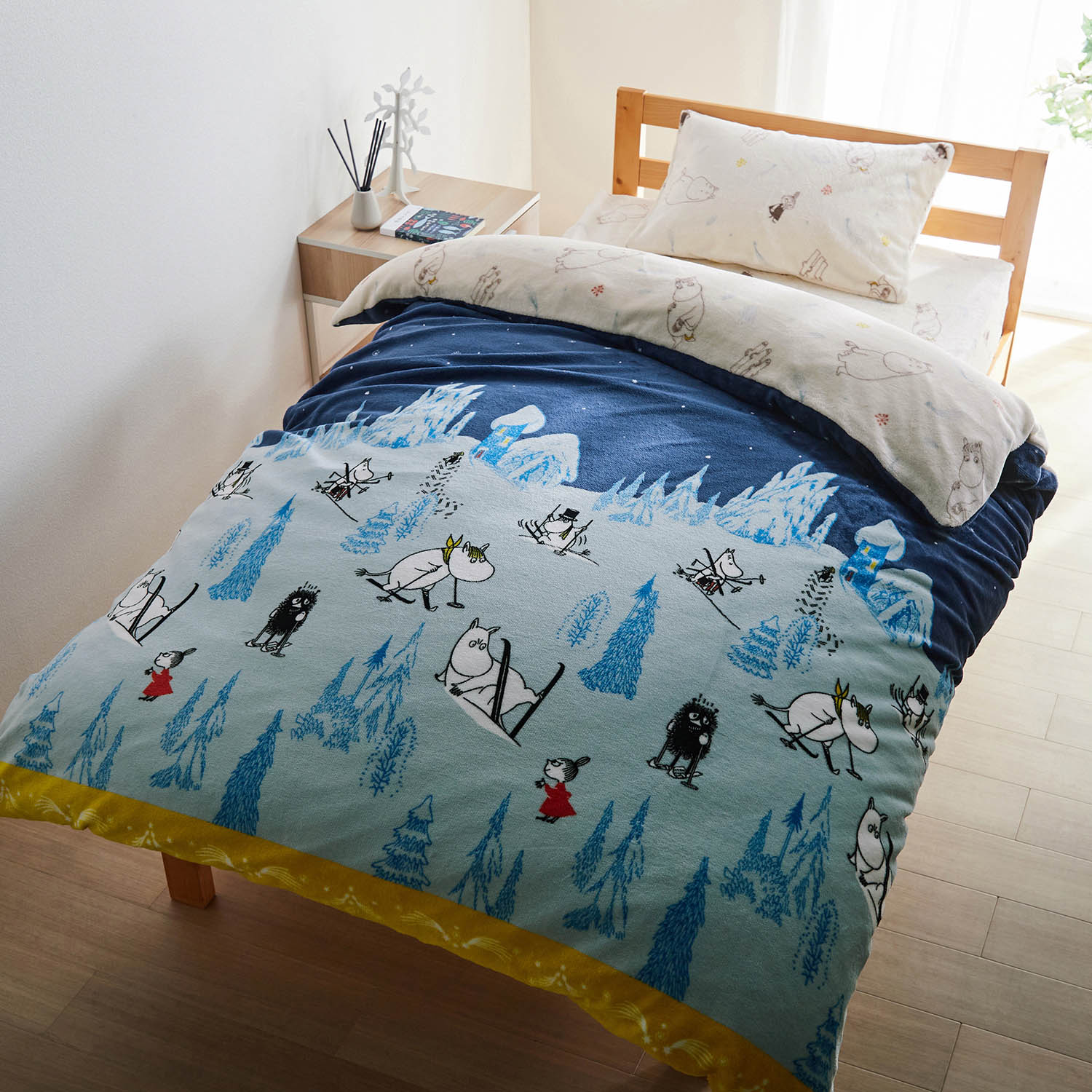 ムーミン　布団カバーセット　シングルサイズ MOOMIN 布団カバー 3点セット シングル 布団カバーセット 洗える