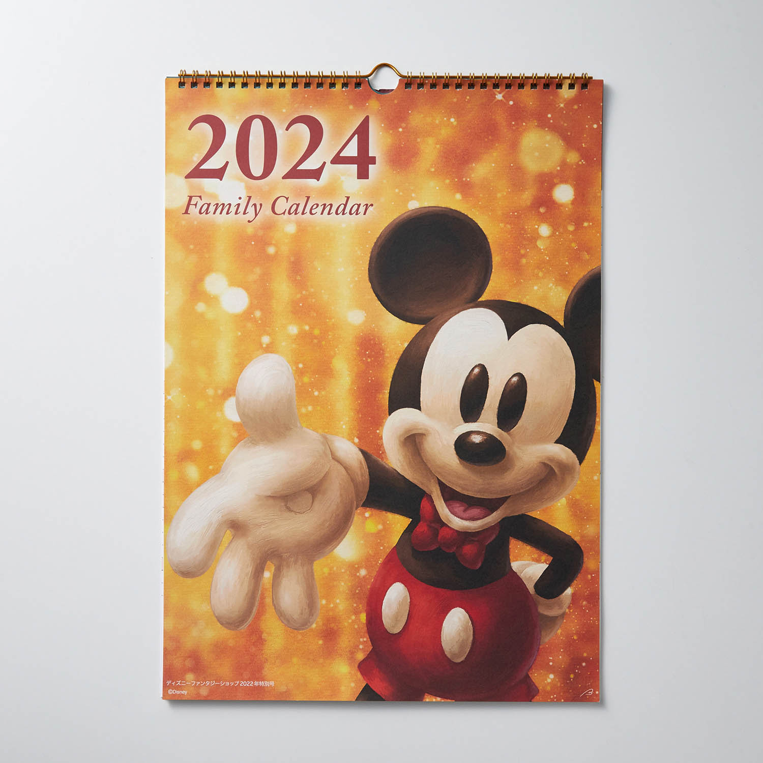 Disney ディズニー 2024年表紙アートカレンダー「ミッキー＆フレンズ」 家族カレンダー