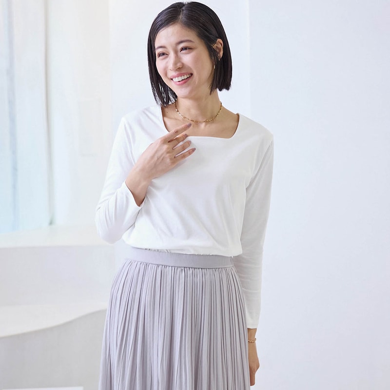スタイルノート カットソー プルオーバー 9分丈 Tシャツ ロンT