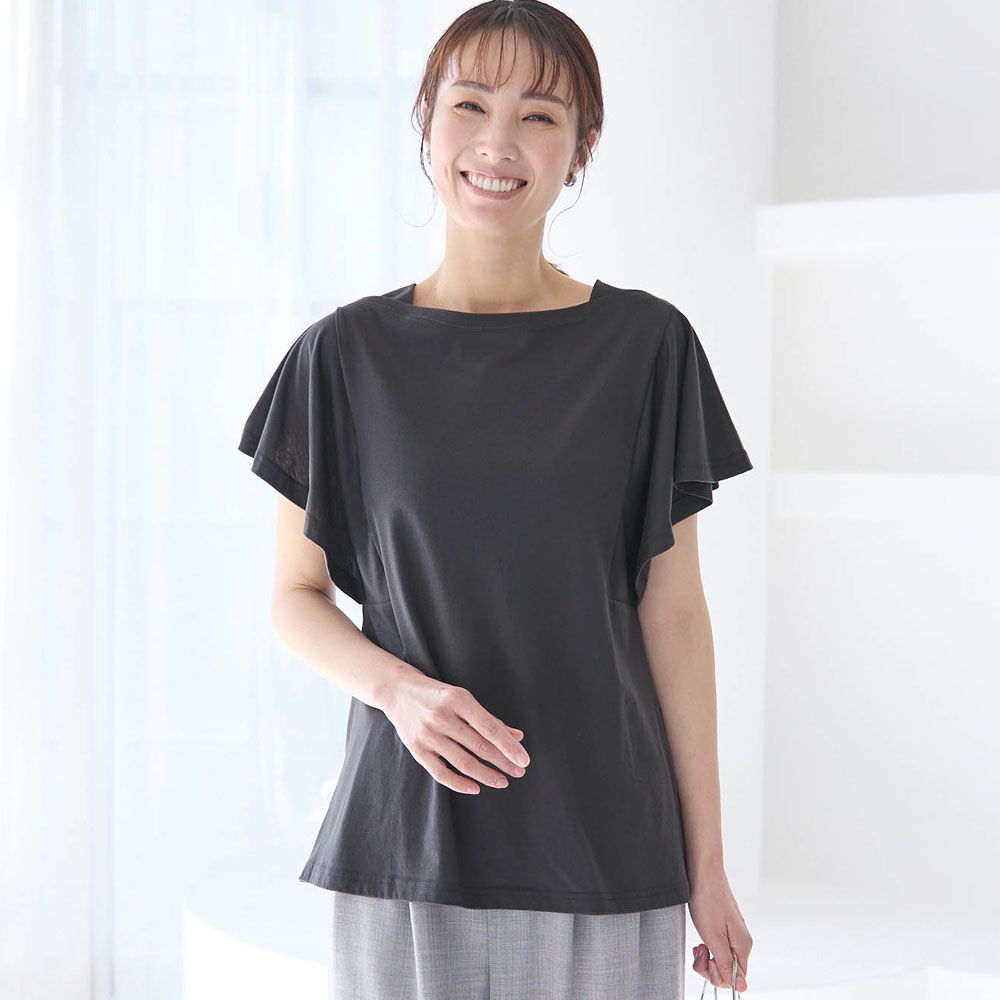 【美品】 メゾンスペシャル アセテートリネンボレロシャツ F ブラック ベルト付 MAISON SPECIAL シャツ ブラウス Velor Lace Short Shirt/ベロア