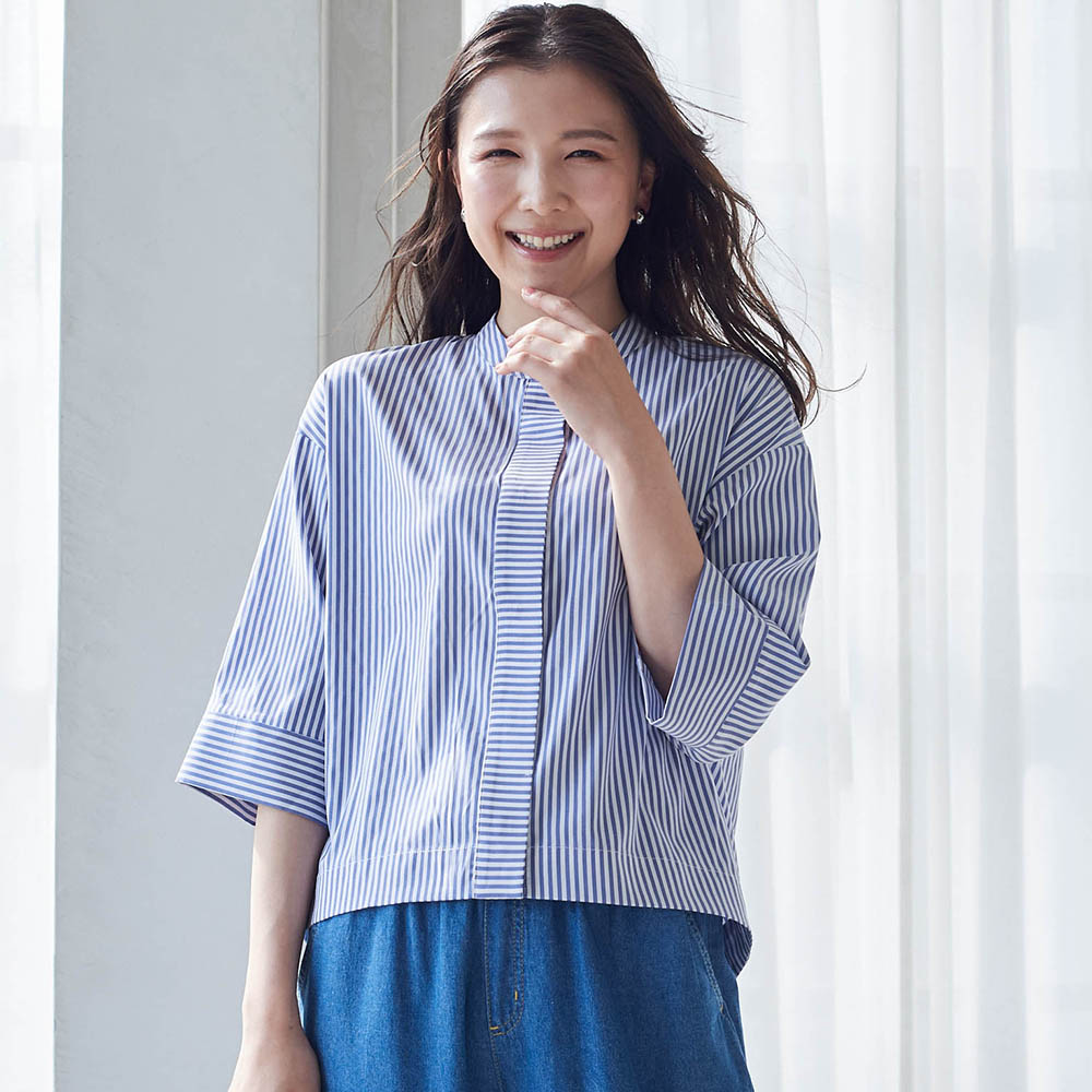 GLOBAL WORK グローバルワーク シャツ ブラウス スリットネック