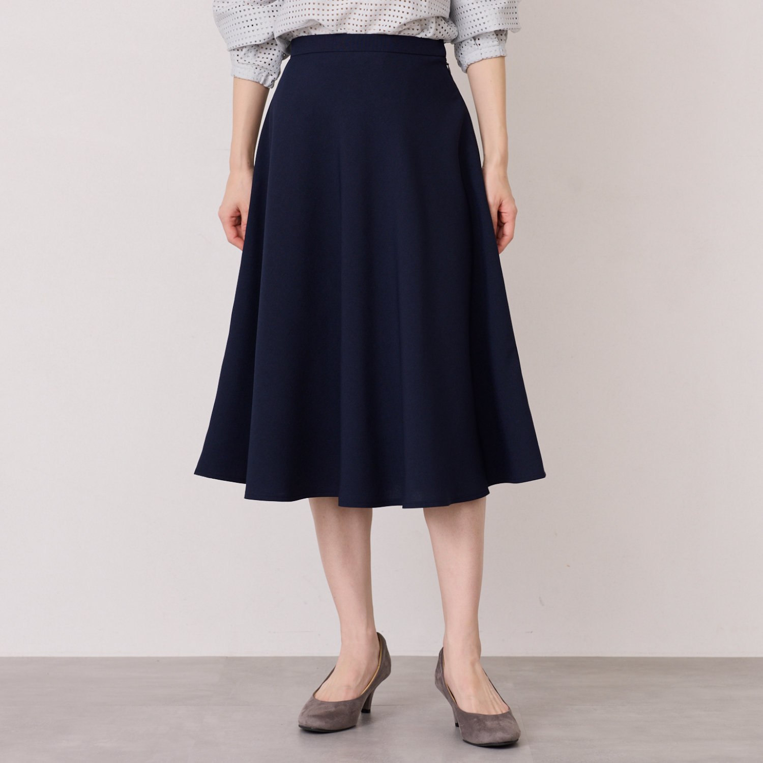 【牛✩.*˚】サーキュラースカート☆ 美シルエットサーキュラースカート［日本製］ 61-89 64-91 67-93