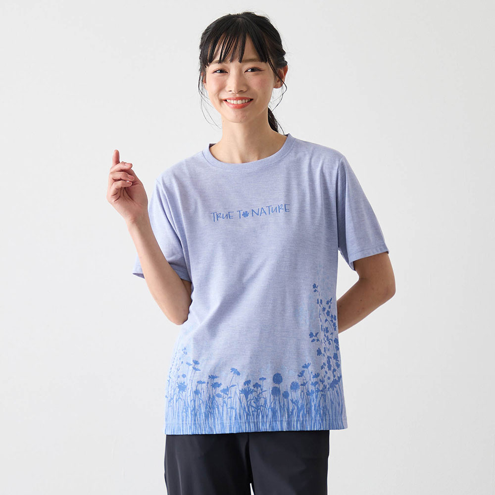 tシャツ 起毛タイダイハーフスリーブトップス レディース Foxfire tシャツ レディース 半袖 トップス レディースtシャツ