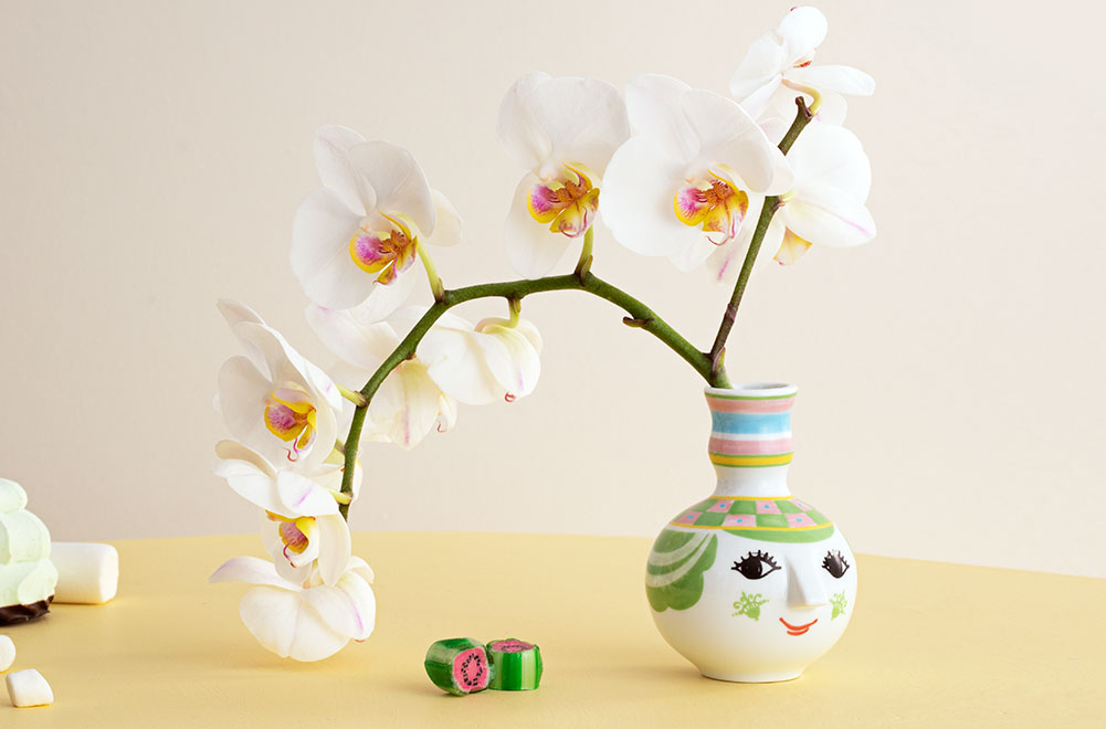 限定価格セール！】一輪挿し 花瓶 フラワーベース ビヨンヴィンブラッド 56533 フィエ おしゃれ Bjorn Wiinblad カラーグリーン 北欧  Fie H9cm 限定生産品 花瓶、花器