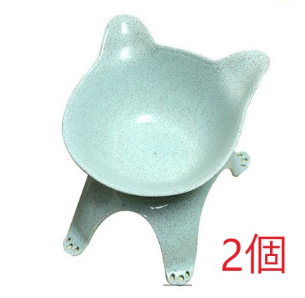 フードボウル フードボール 餌入れ 猫 ペット おしゃれ かわいい ご飯入れ えさ 皿 ねこ型 二個セット |  | 03