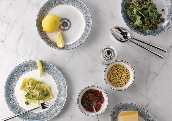 フロレンティーンターコイズ クーププレート 23cm / おしゃれ ブランド