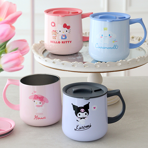 sanrio（サンリオ） ステンレスマグカップ蓋付き 誕生日 記念日 誕生