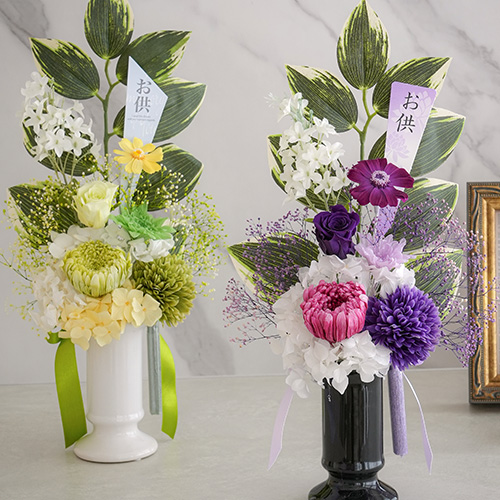 Belle Vie（ベルビー） プリザーブドフラワー 仏花 凛（りん） お供え