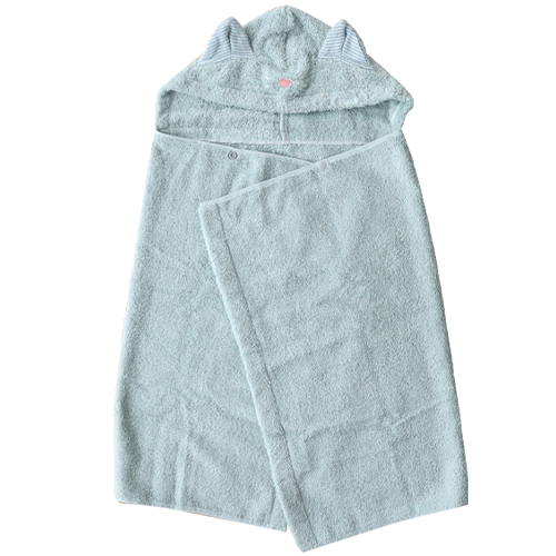 kontex（コンテックス） 出産祝い ねこさんフード付バスタオル 男の子