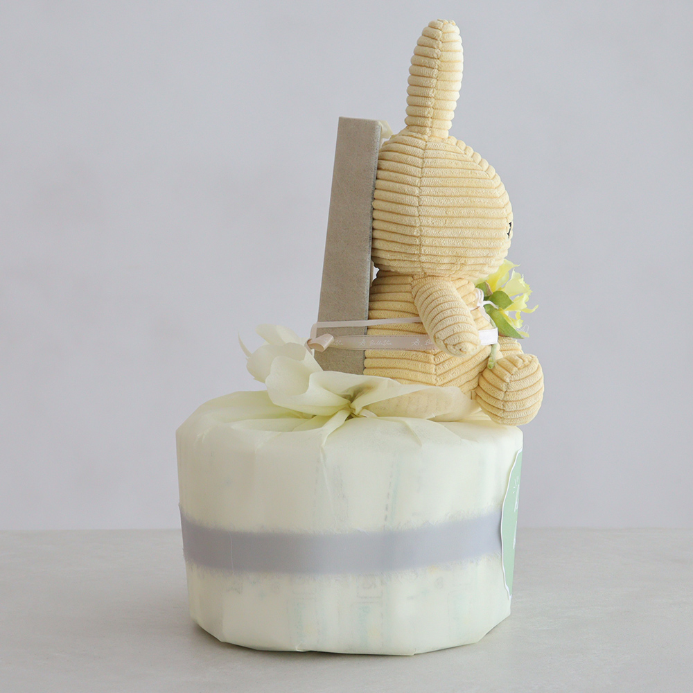 出産祝い コーデュロイミッフィーおむつケーキ 男の子 女の子 ミッフィー miffy ぬいぐるみ 誕生日 プレゼント | Miffy | 11