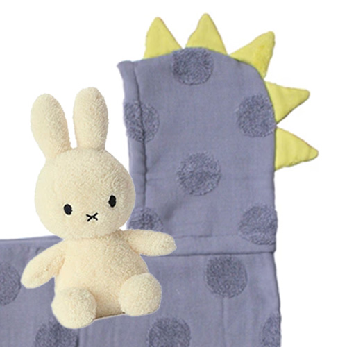 SOF(ソフ)フード付きバスタオル 恐竜+Miffy Terry 23cmぬいぐるみギフトセット | 出産祝い ギフト miffy 男の子 女の子の画像
