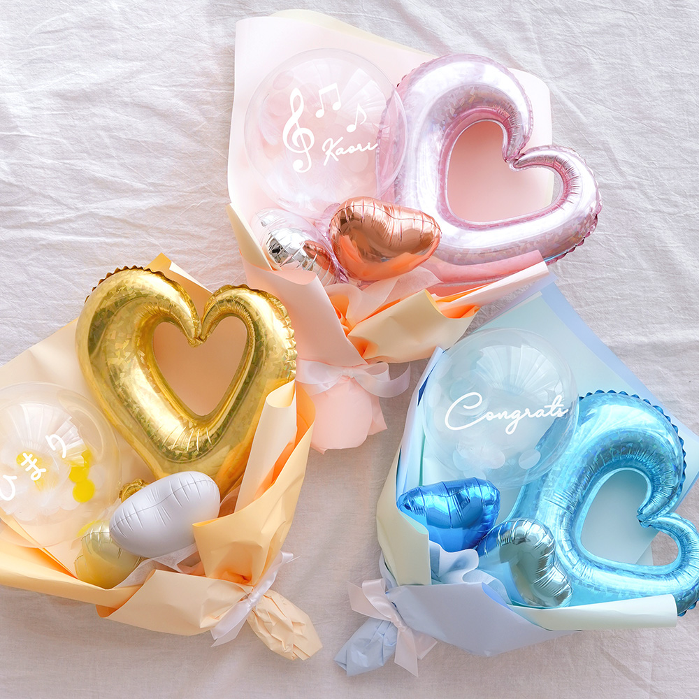 Belle Vie（ベルビー） 卒業式 花束 バルーンブーケ ハートバルーン