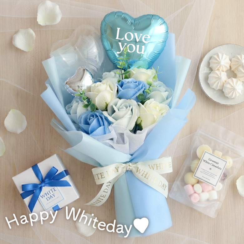 卒業式 花束 ソープフラワー ピッコロバルーンブーケ フラワーブーケ