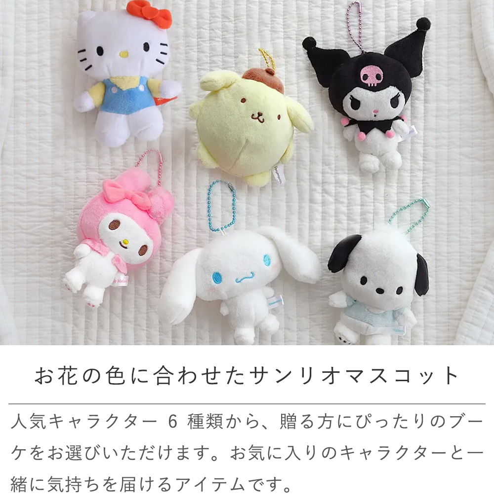 Point.1　かわいいサンリオぬいぐるみマスコット