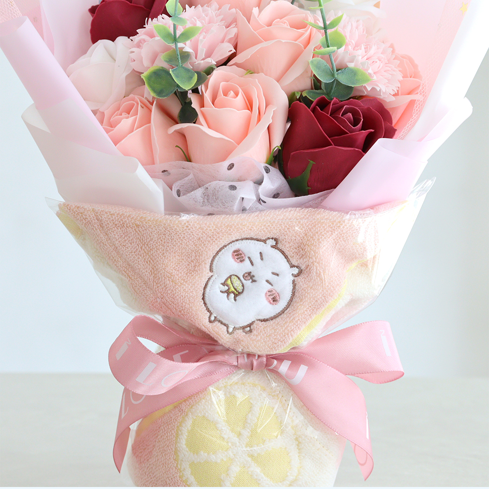 花束 ちいかわタオル ソープフラワーブーケ ちいかわ ブーケ フラワーブーケ タオル 花束 発表会 お祝い 誕生日 母の日 卒入学 | Belle Vie | 09