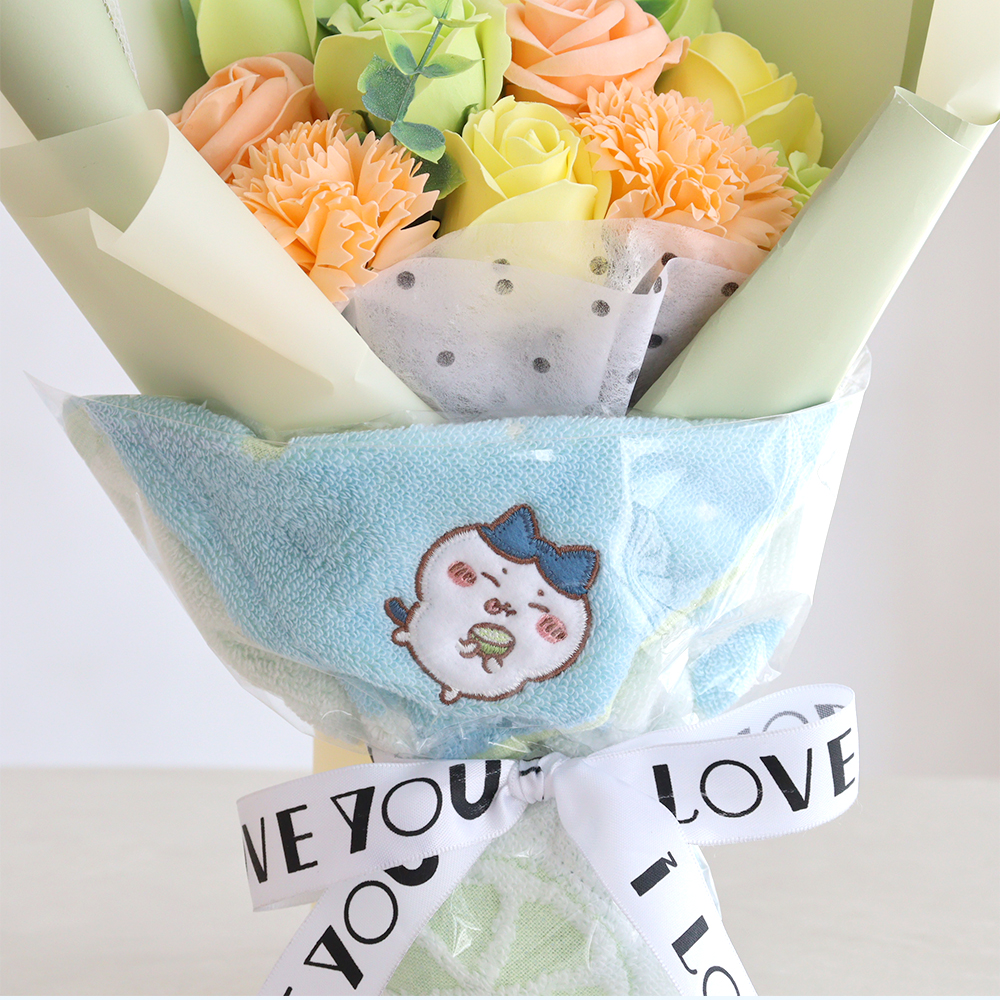 花束 ちいかわタオル ソープフラワーブーケ ちいかわ ブーケ フラワーブーケ タオル 花束 発表会 お祝い 誕生日 母の日 卒入学 | Belle Vie | 10