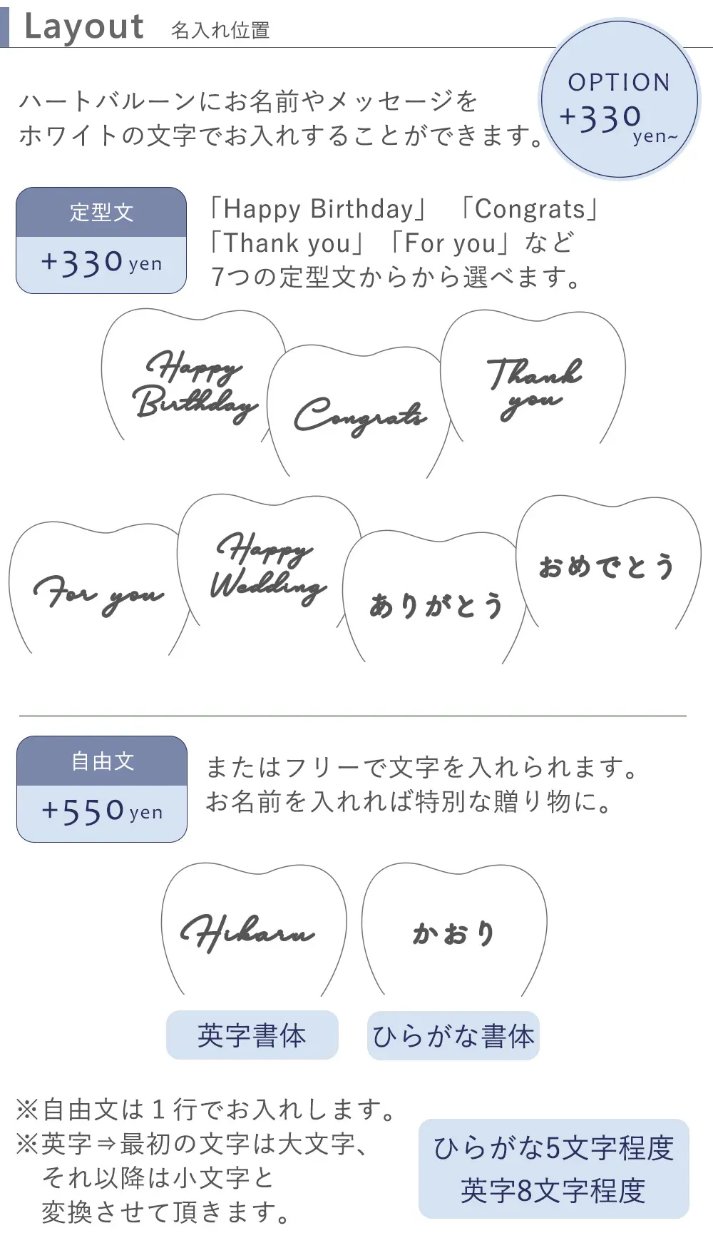 シールメッセージ　ホワイトのみ