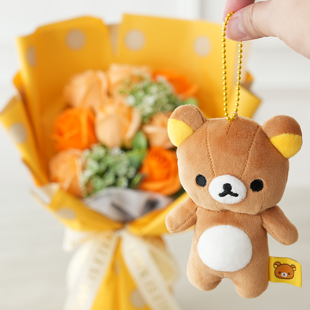 リラックマ 発表会 花束 ソープフラワーブーケ 母の日 卒業式 誕生日