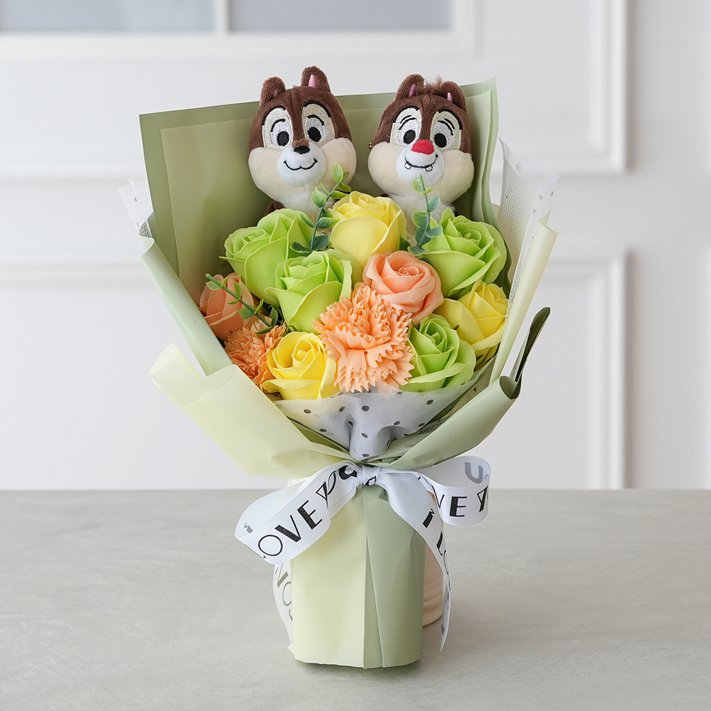 Disney（ディズニー） 卒業式 ギフト 花束 ディズニーニコぬい ソープ