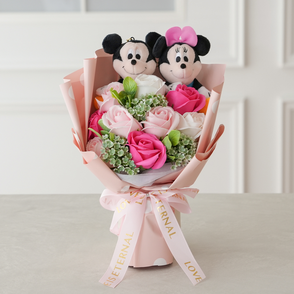 Disney（ディズニー） 卒業式 ギフト 花束 ディズニーニコぬい ソープ