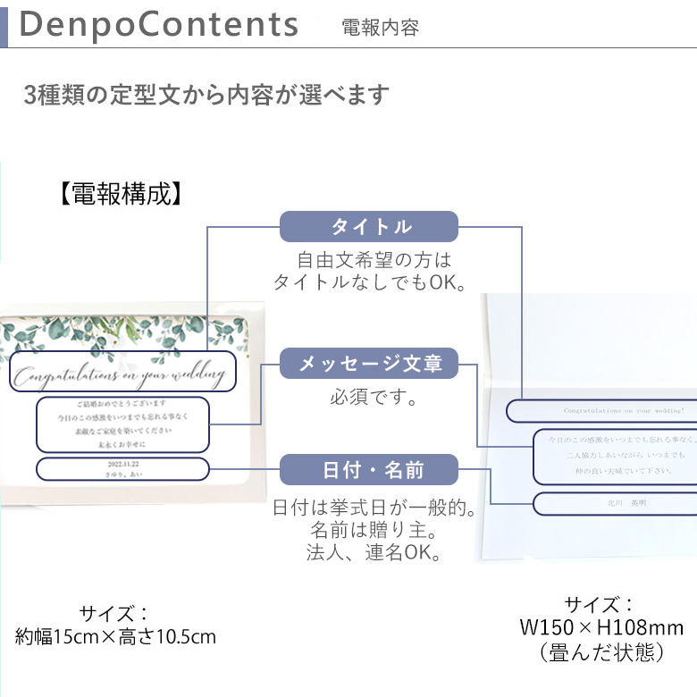 気持ちを込めて贈る電報