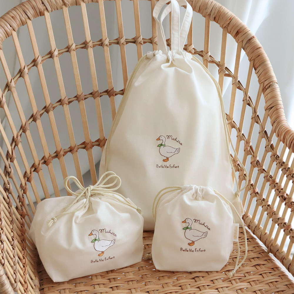 アンファン　CLENM 巾着バッグ ３点セット 