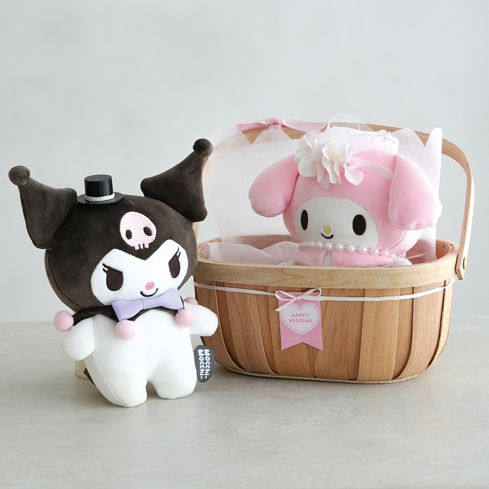 マイメロ&クロミウェディングドールバスケット マイメロディ サンリオ
