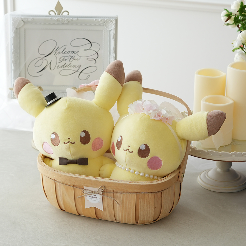 ポケピース ピカチュウ ウェディングドールバスケット Lサイズ